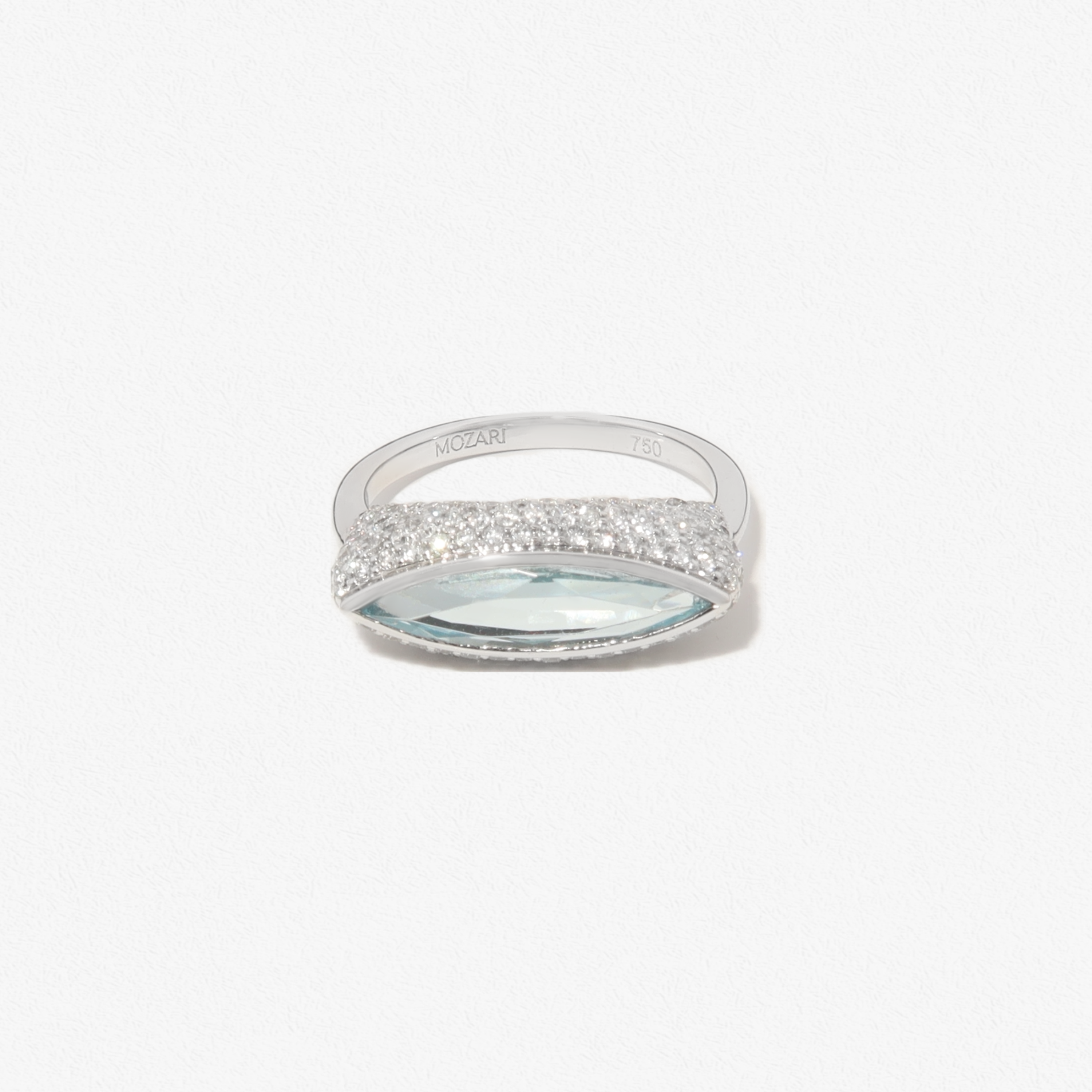 Axis, ring, aquamarine