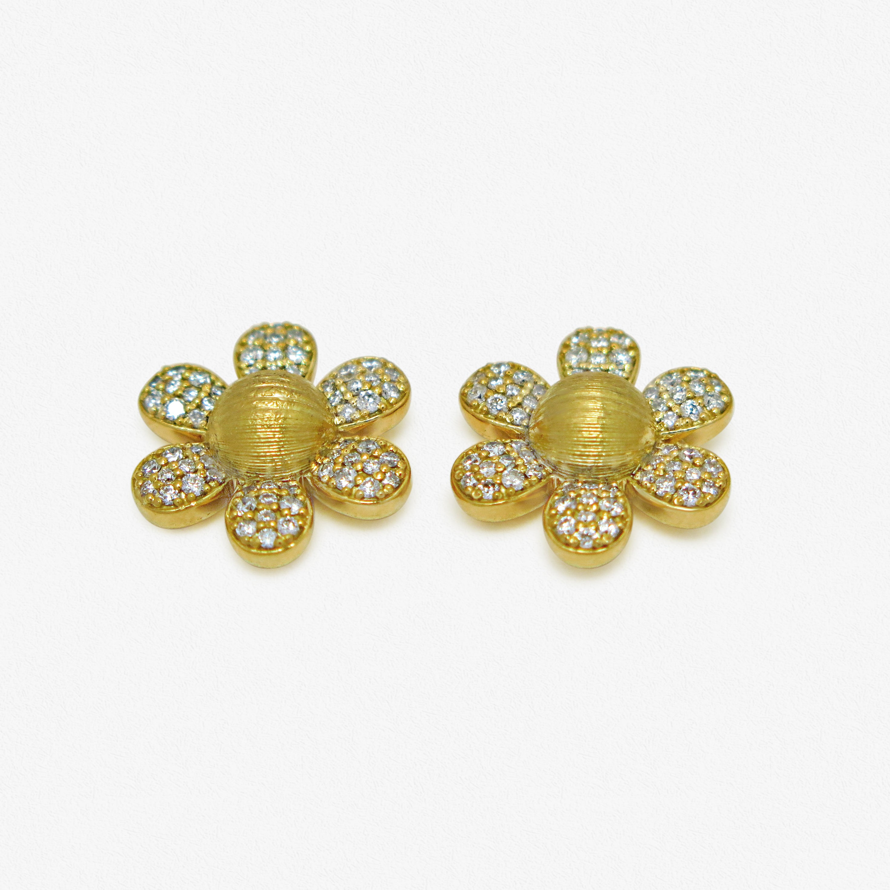 Diamond Daisy Earrings
