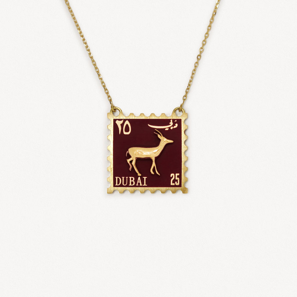 UAE Stamp Necklace