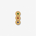 Halawiyat Studs "3-Circle Colored"