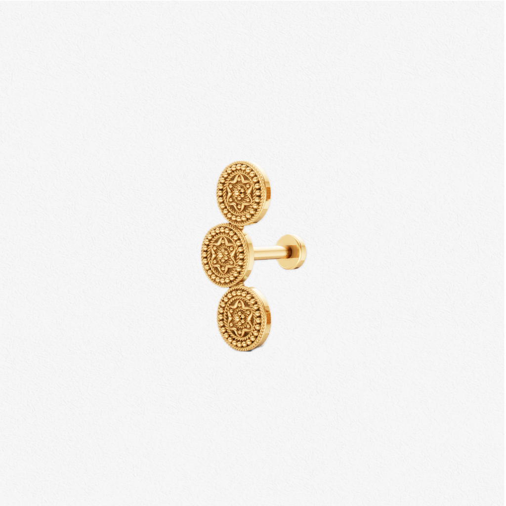 Halawiyat Studs "3-Circle"