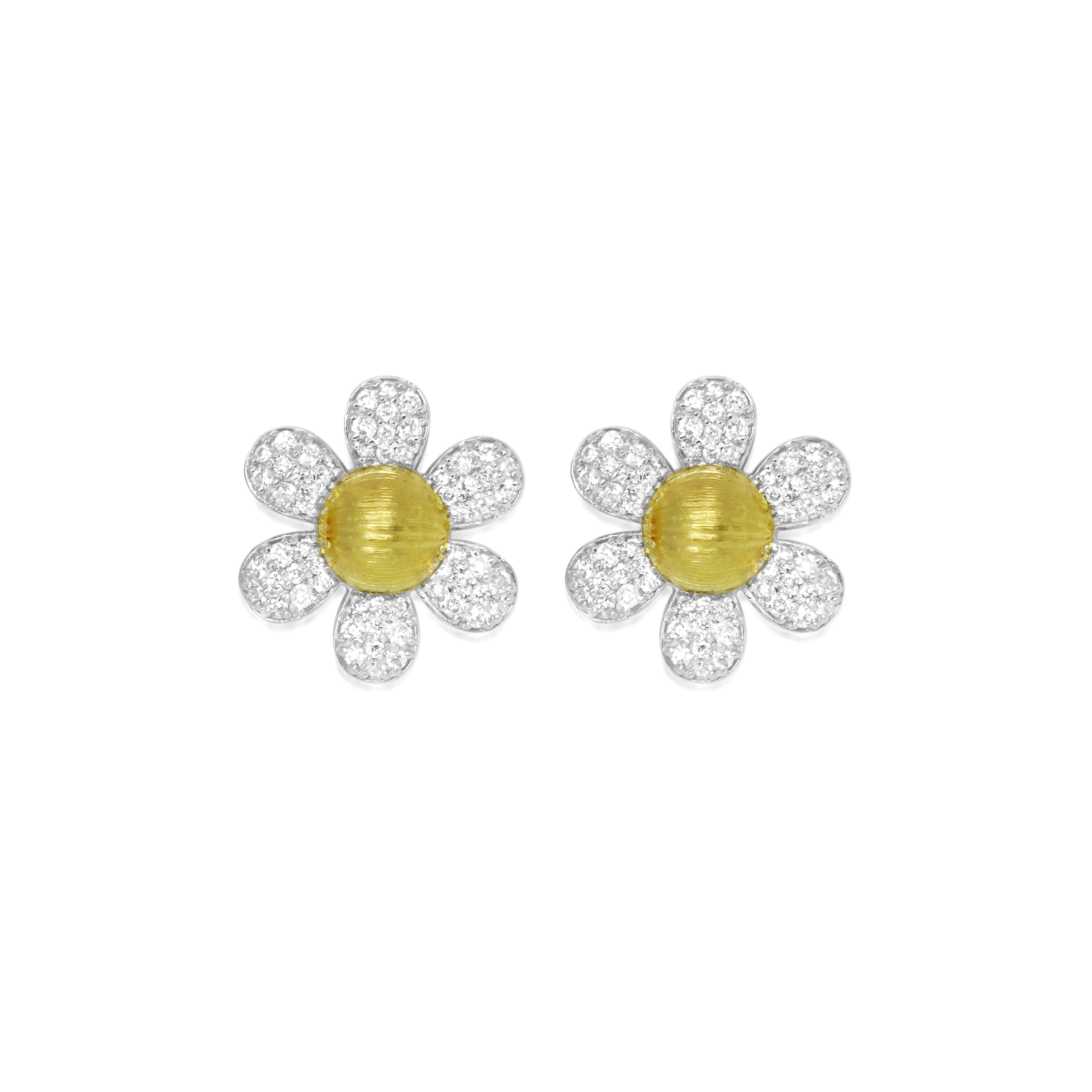 Diamond Daisy Earrings